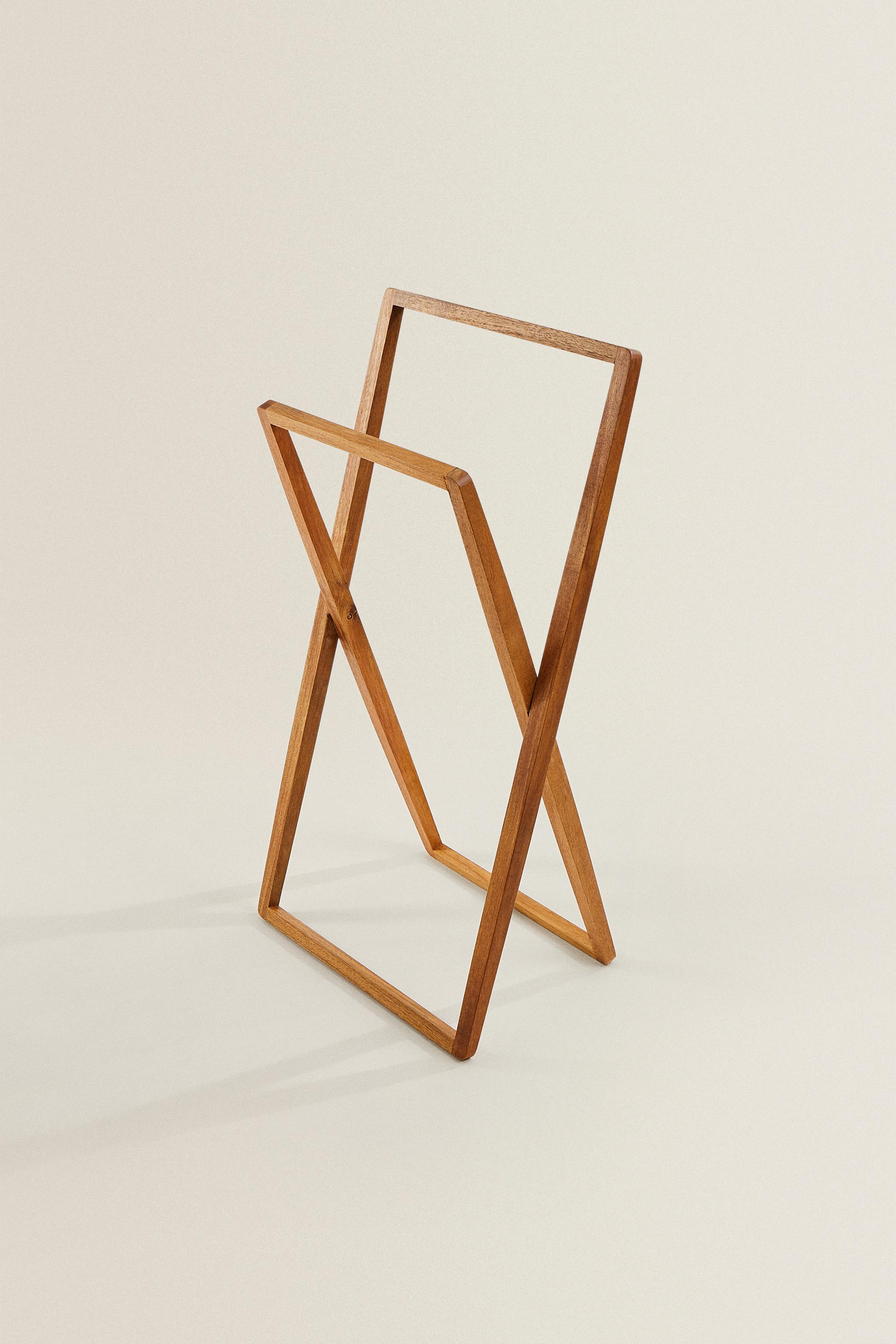 ACACIA WOOD TOWEL RACK - Brown | ZARA United States