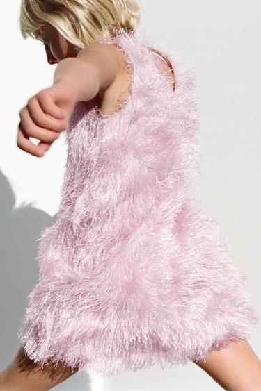 Zara 流蘇洋裝 - 粉紅色