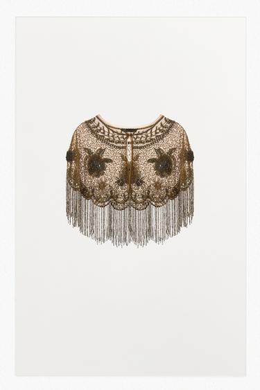 OGRINJALO Z VEZENJEM IN RESICAMI - Srebro od Zare