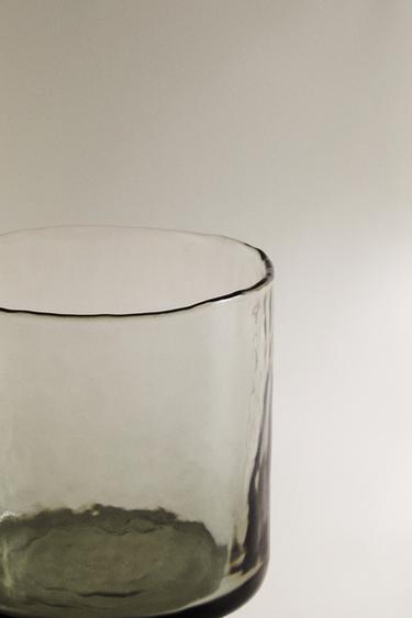 HAMMERED GLASS TUMBLER - Grey marl by Zara - Image 4