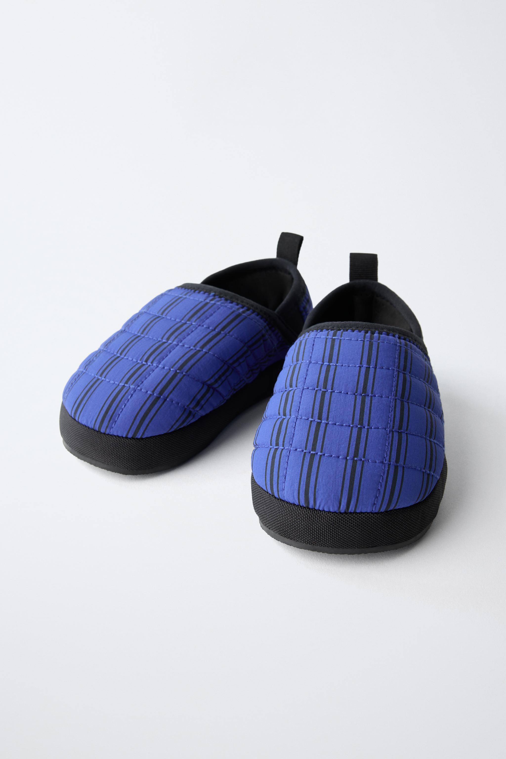 PLAID SLIPPERS