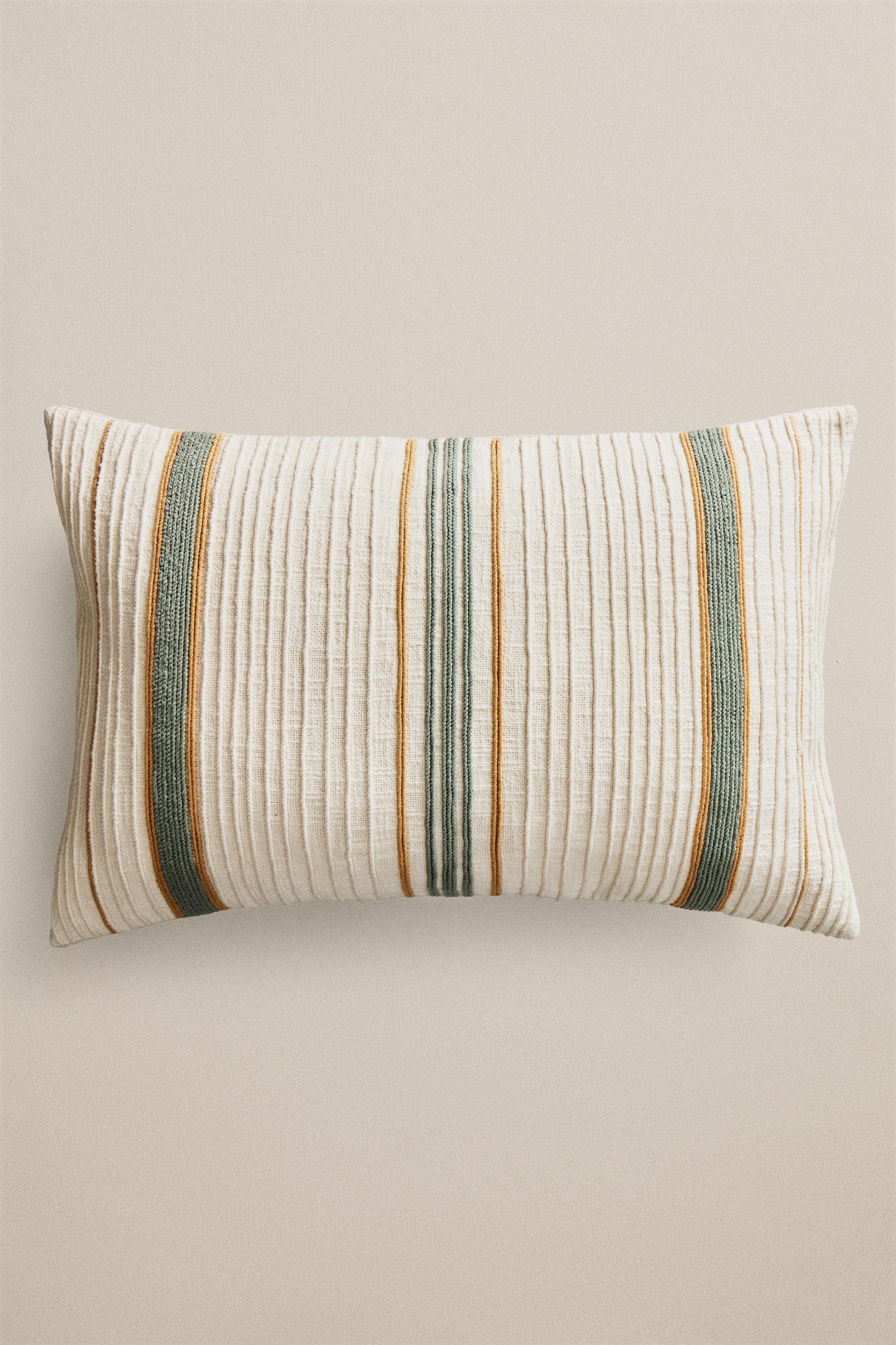 STRIPED THROW PILLOW COVER