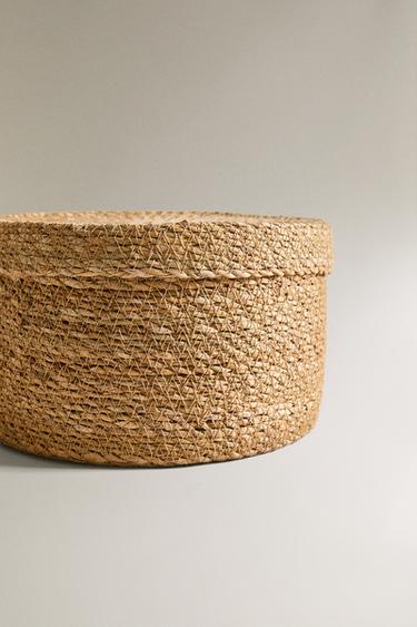 PANIER EN ALGUES COUVERCLE - Beige clair de Zara - Image 3