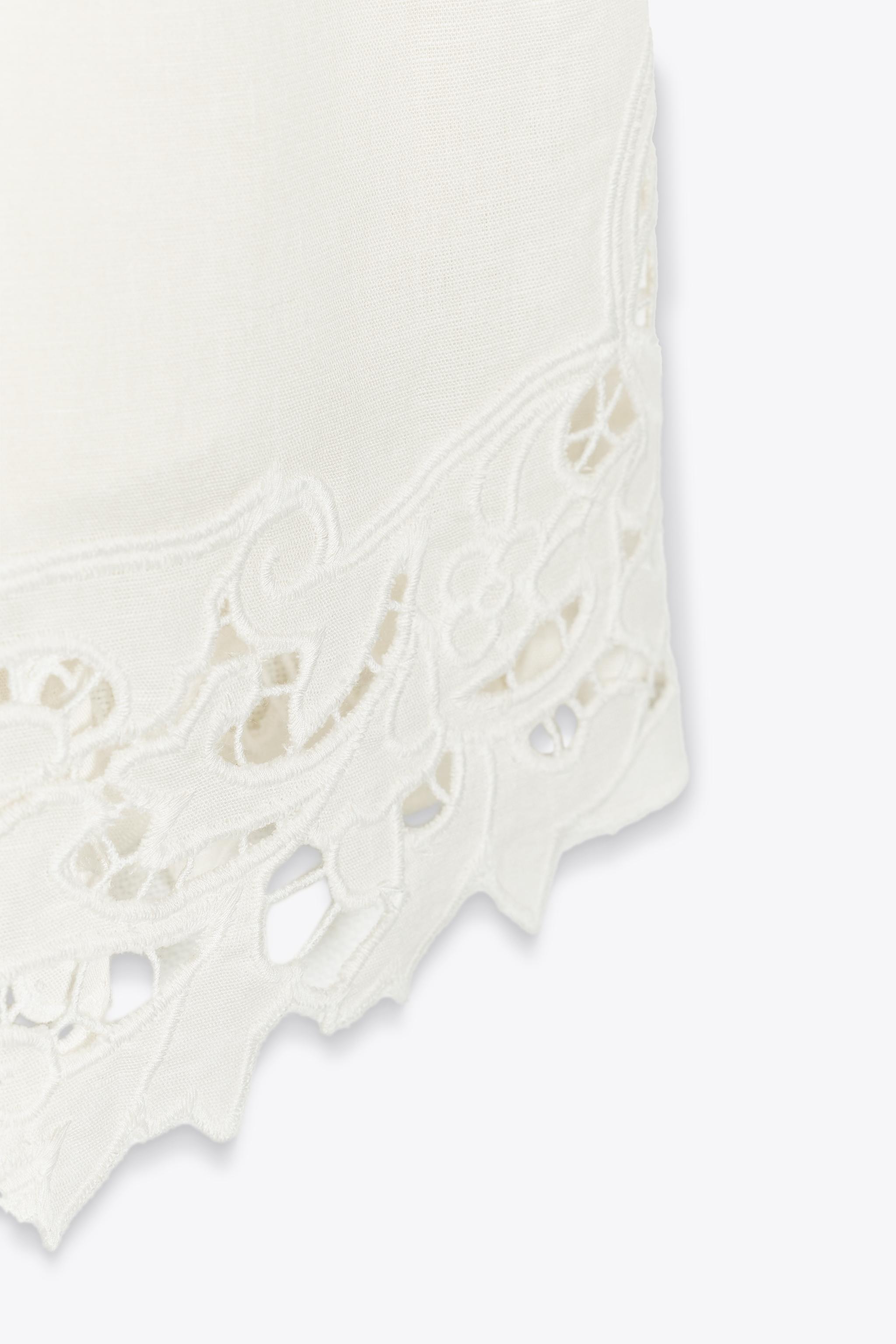 ZW COLLECTION EMBROIDERED EYELET SKIRT