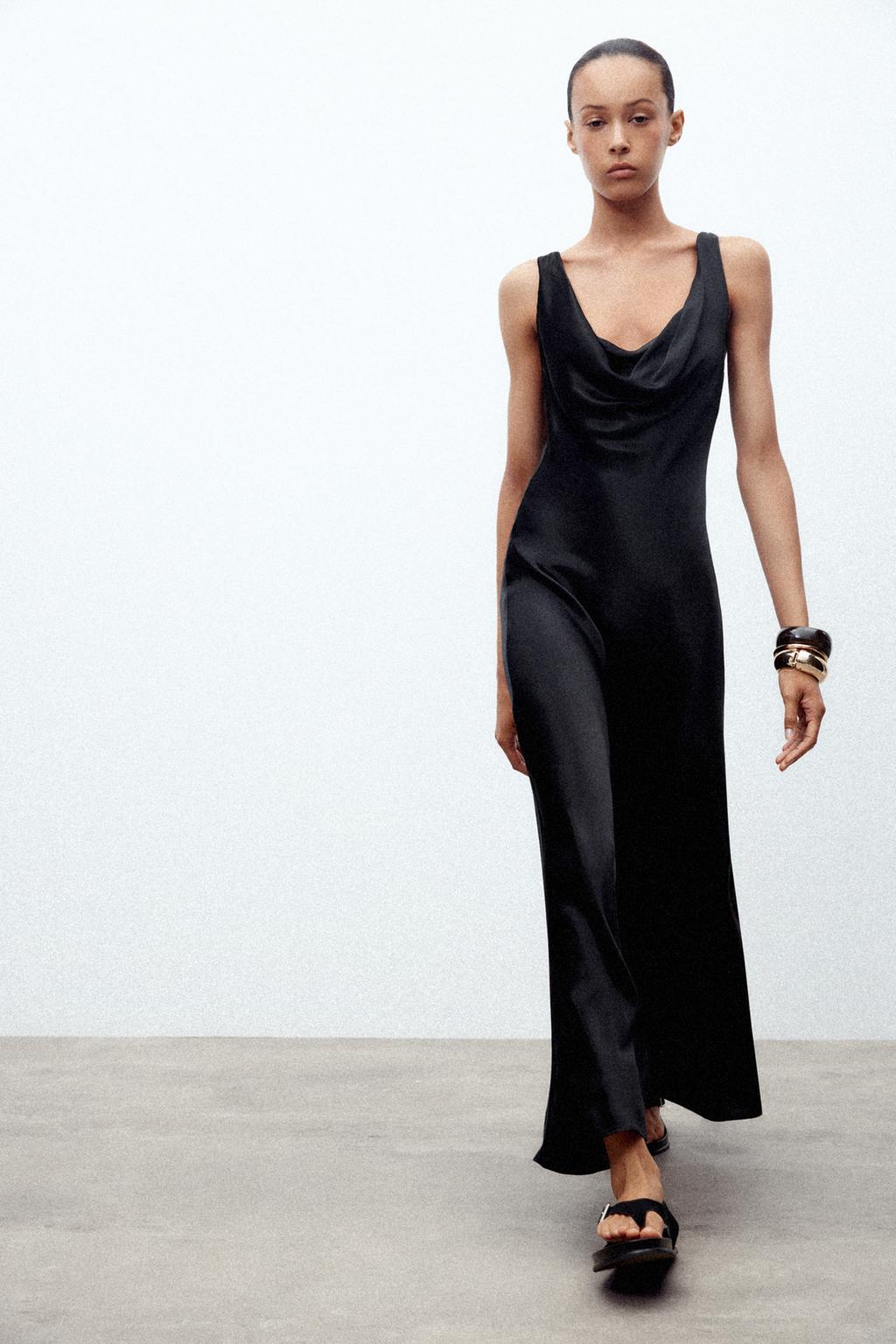 ZW COLLECTION SATIN LONG DRESS