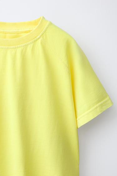 ENSEMBLE JOGGING T-SHIRT ET BERMUDA UNI - Jaune de Zara - Image 5