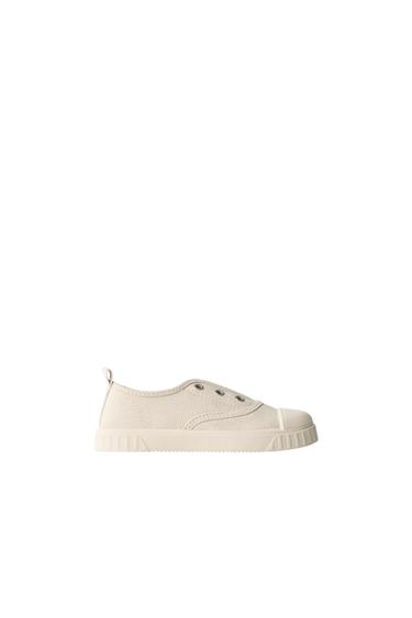 FABRIC SNEAKERS - Ecru White by Zara