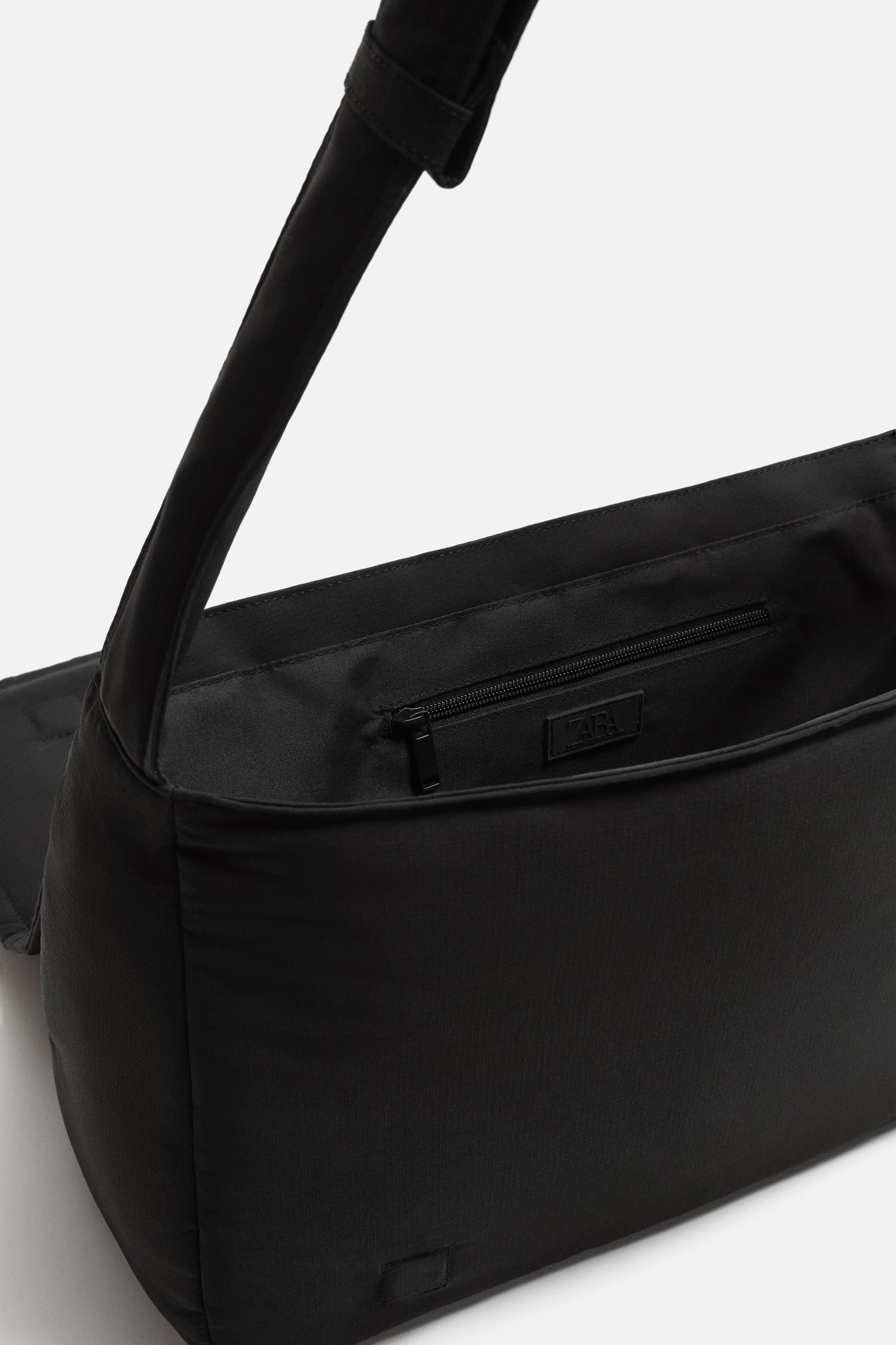 NYLON SHOULDER BAG - Khaki Green | ZARA United States