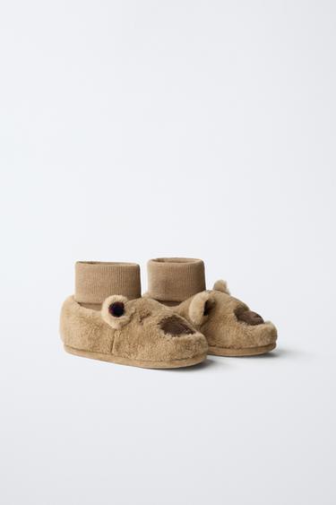 ANIMAL SLIPPERS - Beige by Zara