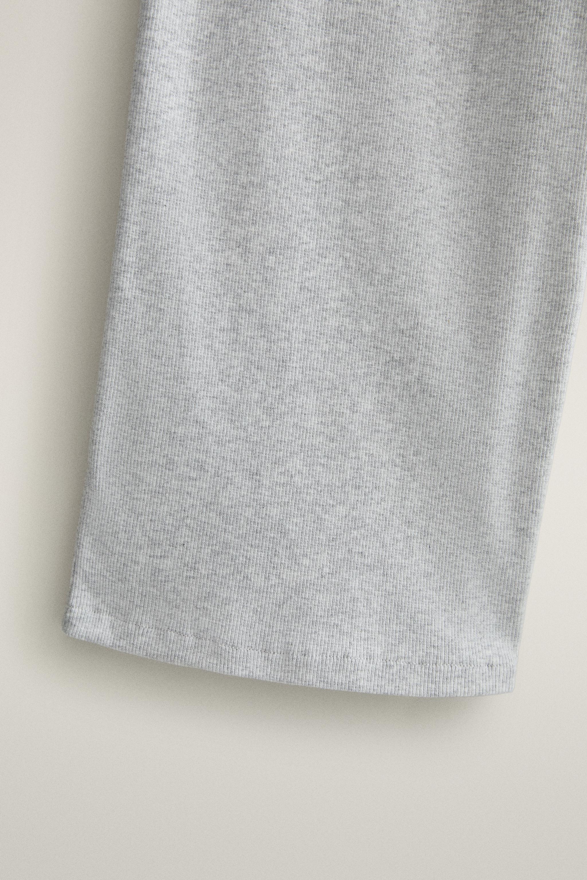 RIBBED COTTON TROUSERS