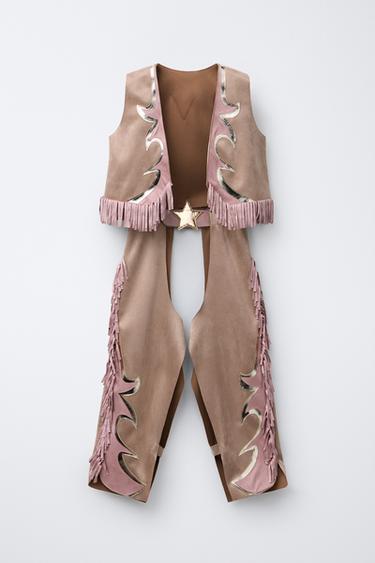 FRINGED COWGIRL COSTUME - Pink by Zara