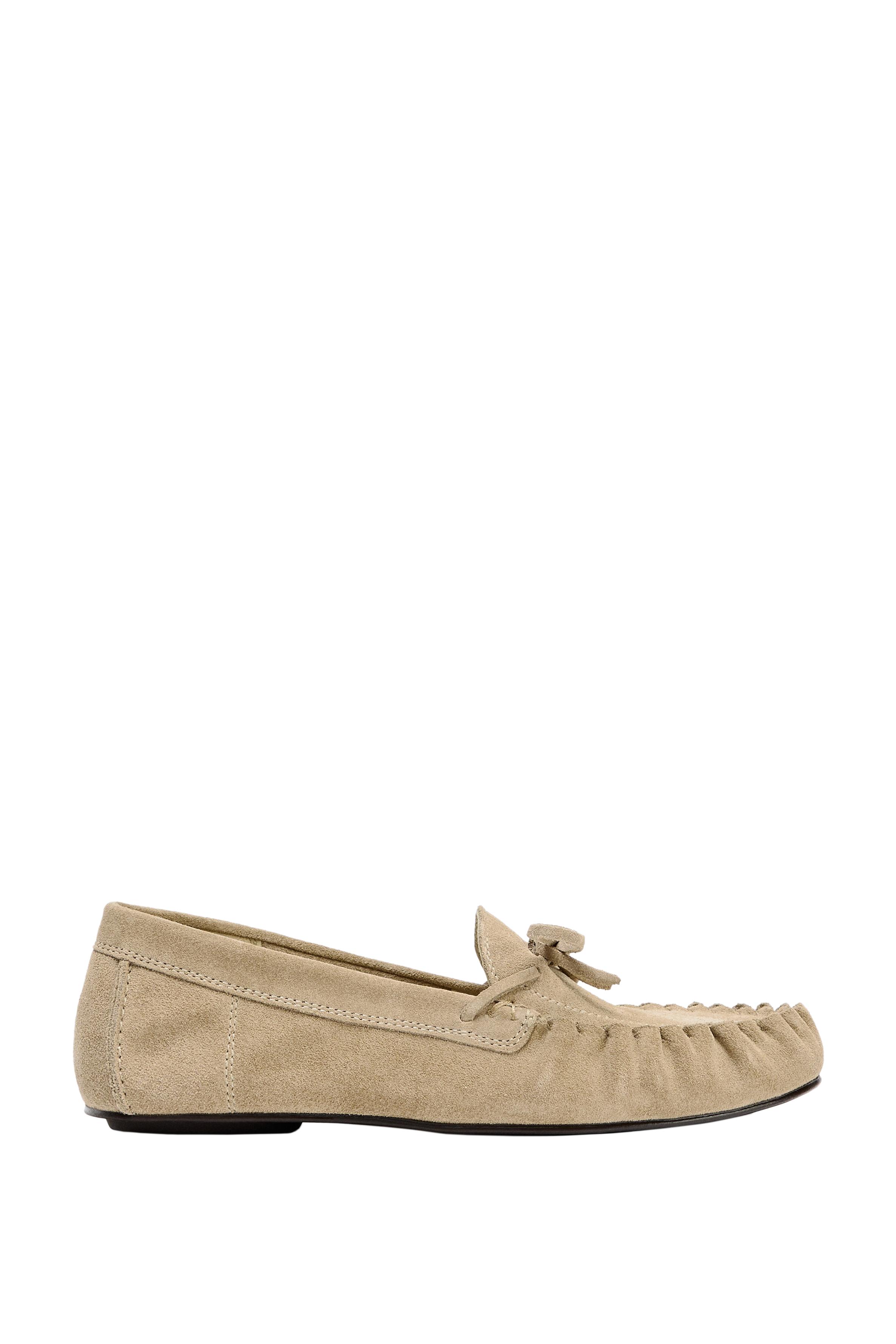 SPLIT SUEDE LOAFERS - Beige | ZARA South Africa