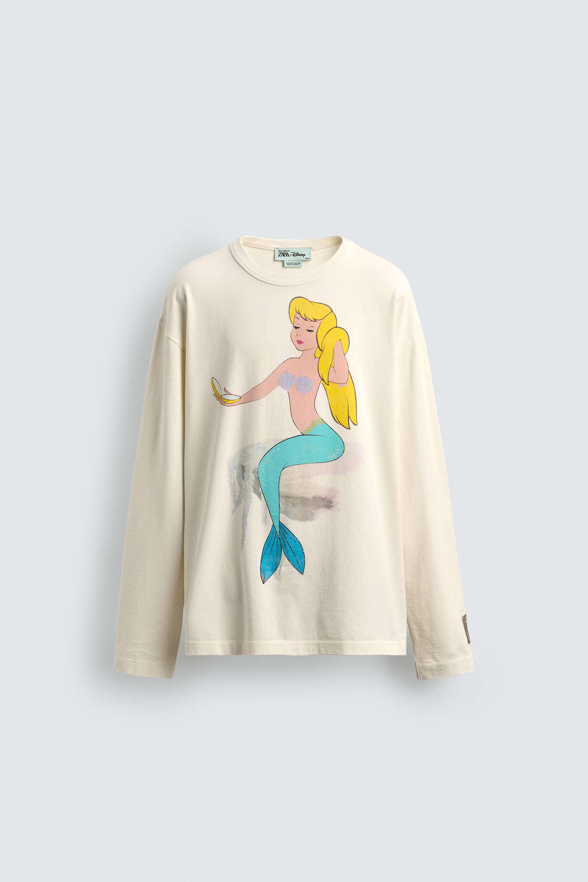 Zara PETER PAN MERMAID HARRY LAMBERT FOR ZARA X DISNEY T-SHIRT