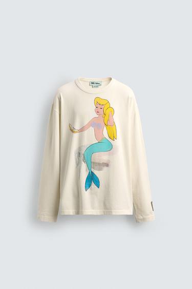 PETER PAN MERMAID HARRY LAMBERT FOR ZARA X DISNEY T-SHIRT - Oyster-white by Zara