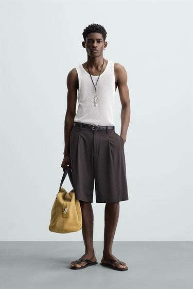 OPEN KNIT TEXTURED TANK TOP - White by Zara - Image 0