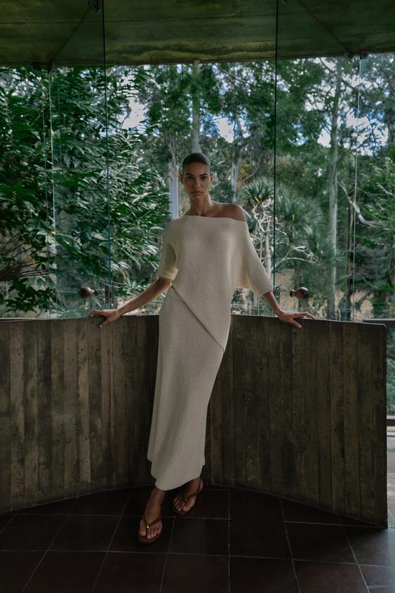 ASYMMETRIC KNIT TOP from Zara - $45.90