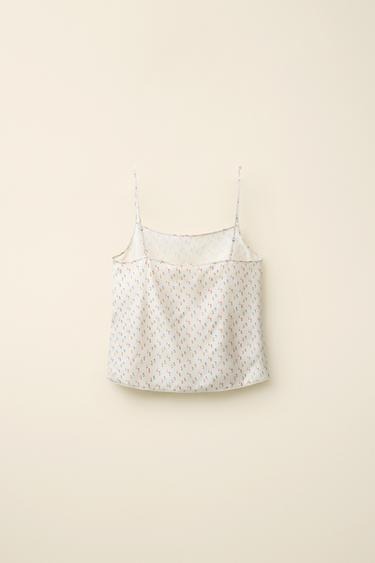 TOP EN SOIE 100% CRÉÉ PAR CARAMEL LONDON X ZARA - Imprimée de Zara - Image 4