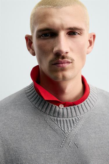 PULL À RAYURES ÉCUSSONS CHAMPION ® X ZARA - Gris de Zara - Image 4