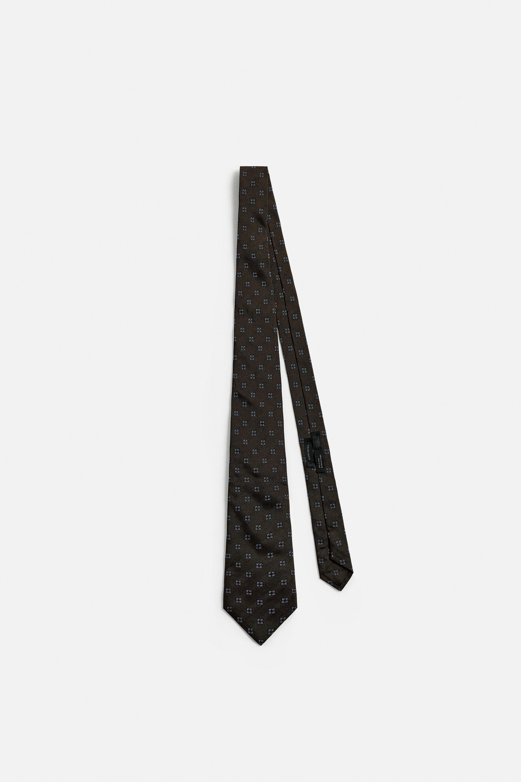 CRAVATE JACQUARD 100 % SOIE