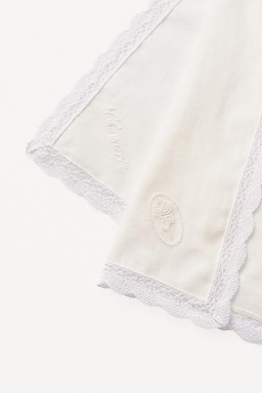 LACE COTTON SCARF WILLY CHAVARRIA X ZARA - White by Zara - Image 2