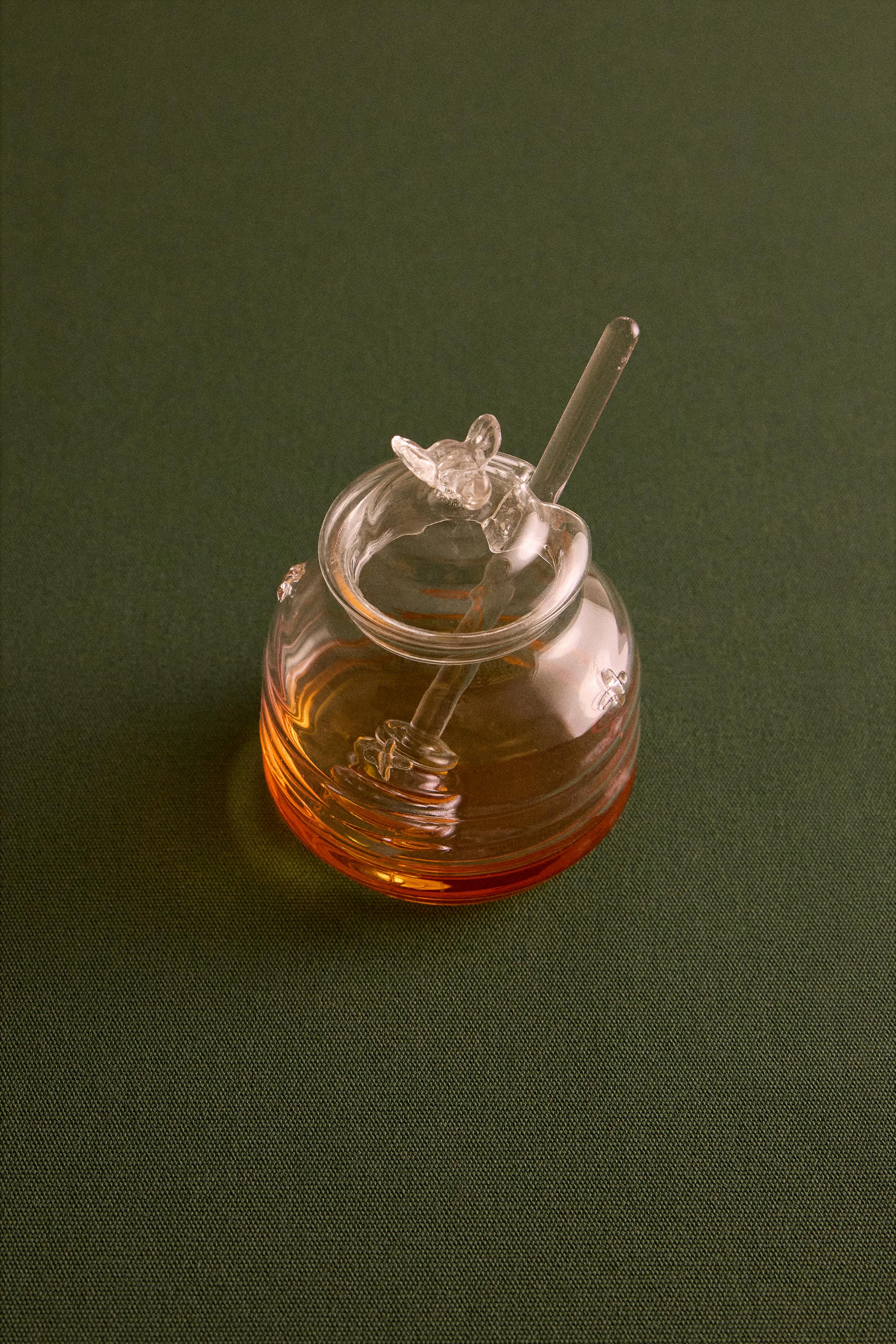 BUMBLEBEE BOROSILICATE GLASS HONEY JAR