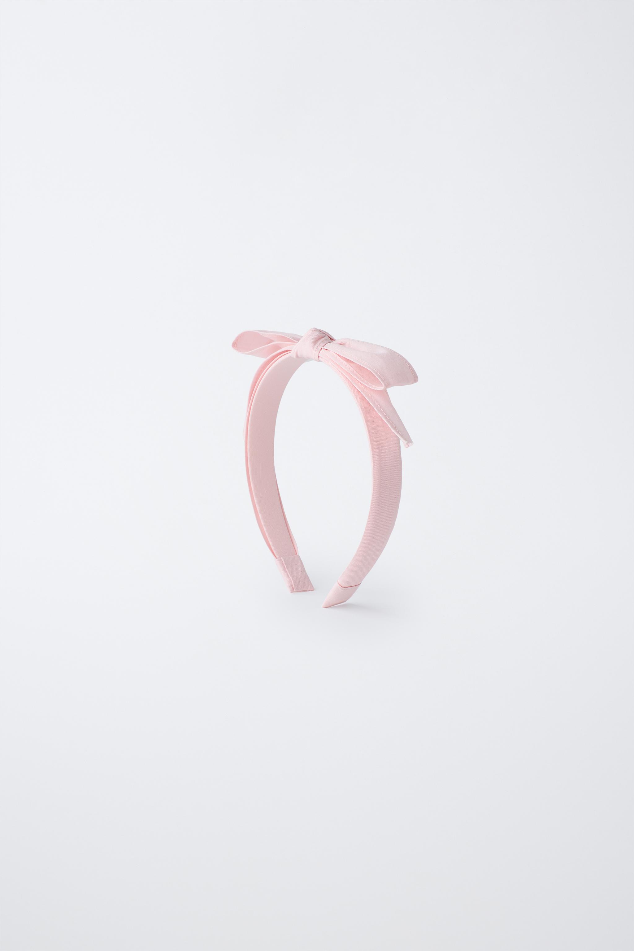 ダブルリボンヘアバンド - パステルピンク | ZARA Japan / 日本