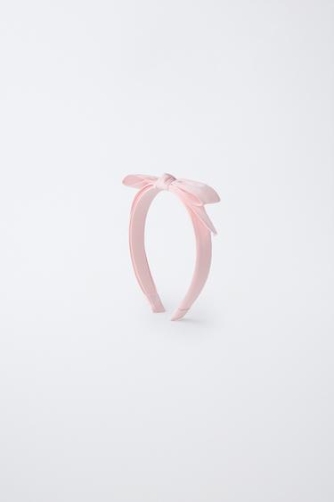 ОБОДОК С ДВОЙНЫМ БАНТОМ — ПАСТЕЛЬНО-РОЗОВЫЙ от Zara
