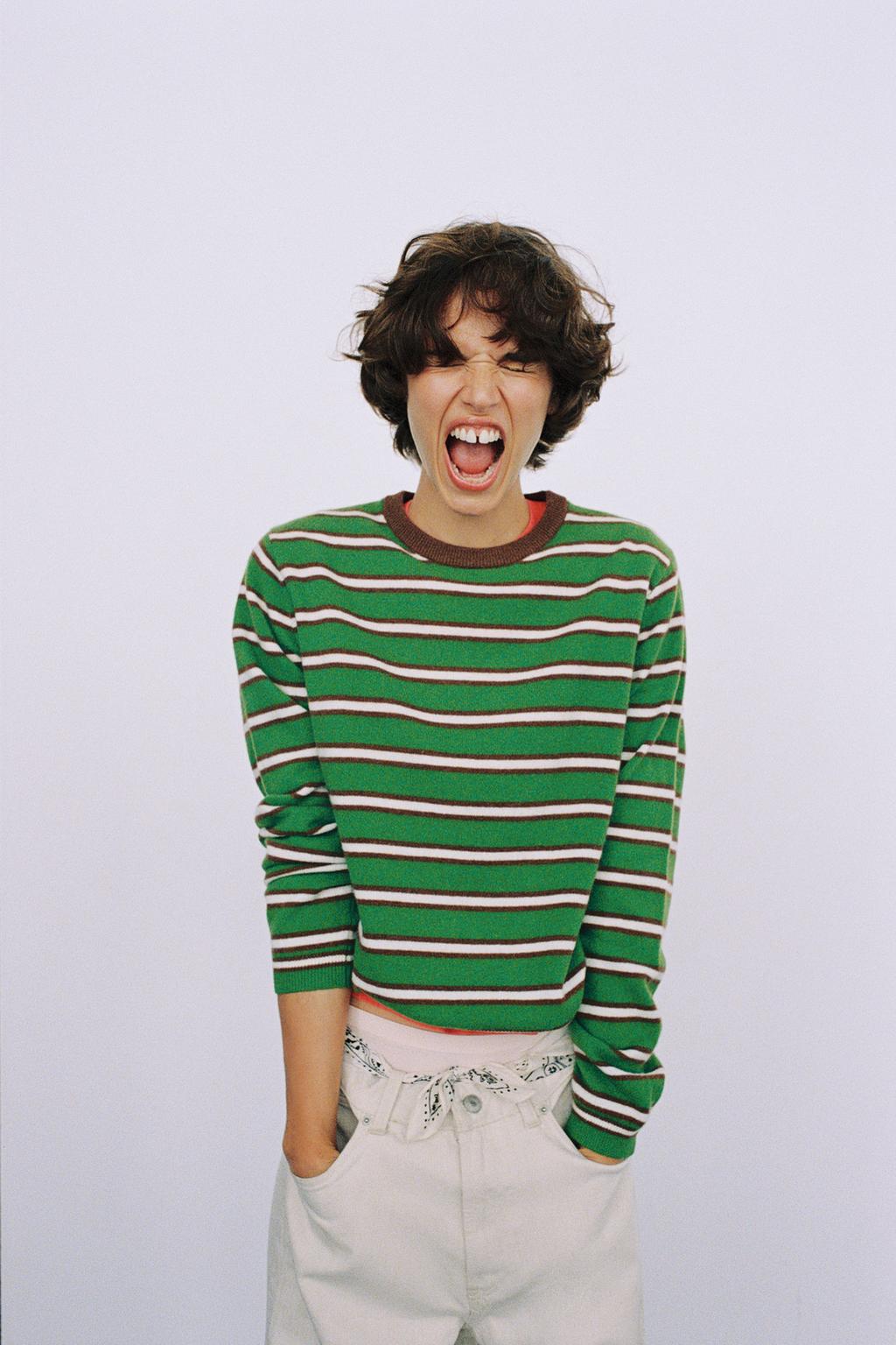 100% WOOL STRIPED JUMPER