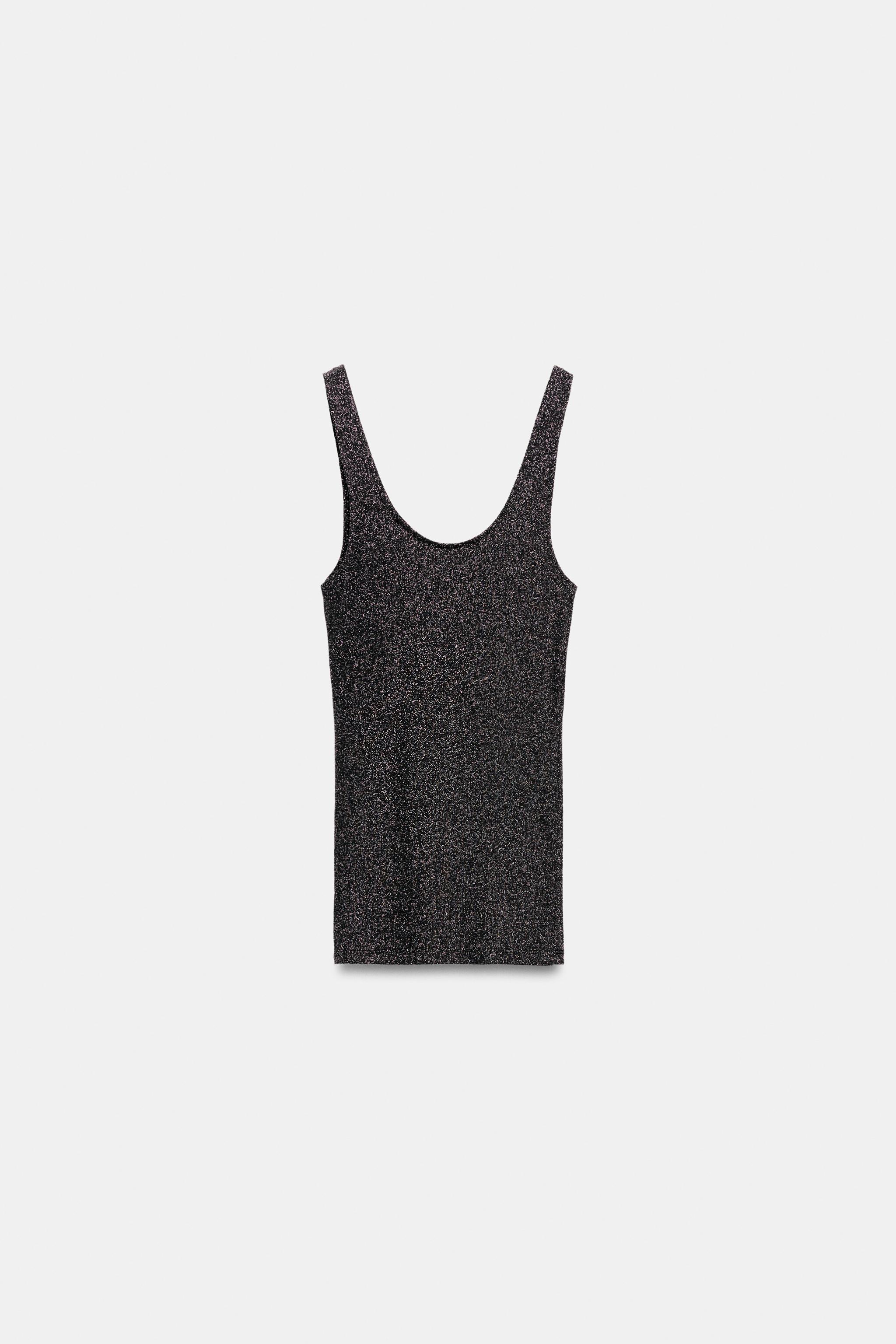 METALLIC YARN TANK TOP