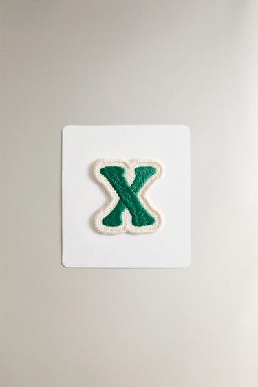 THERMO-ADHESIVE LETTER X PATCH - Blue by Zara - Image 0