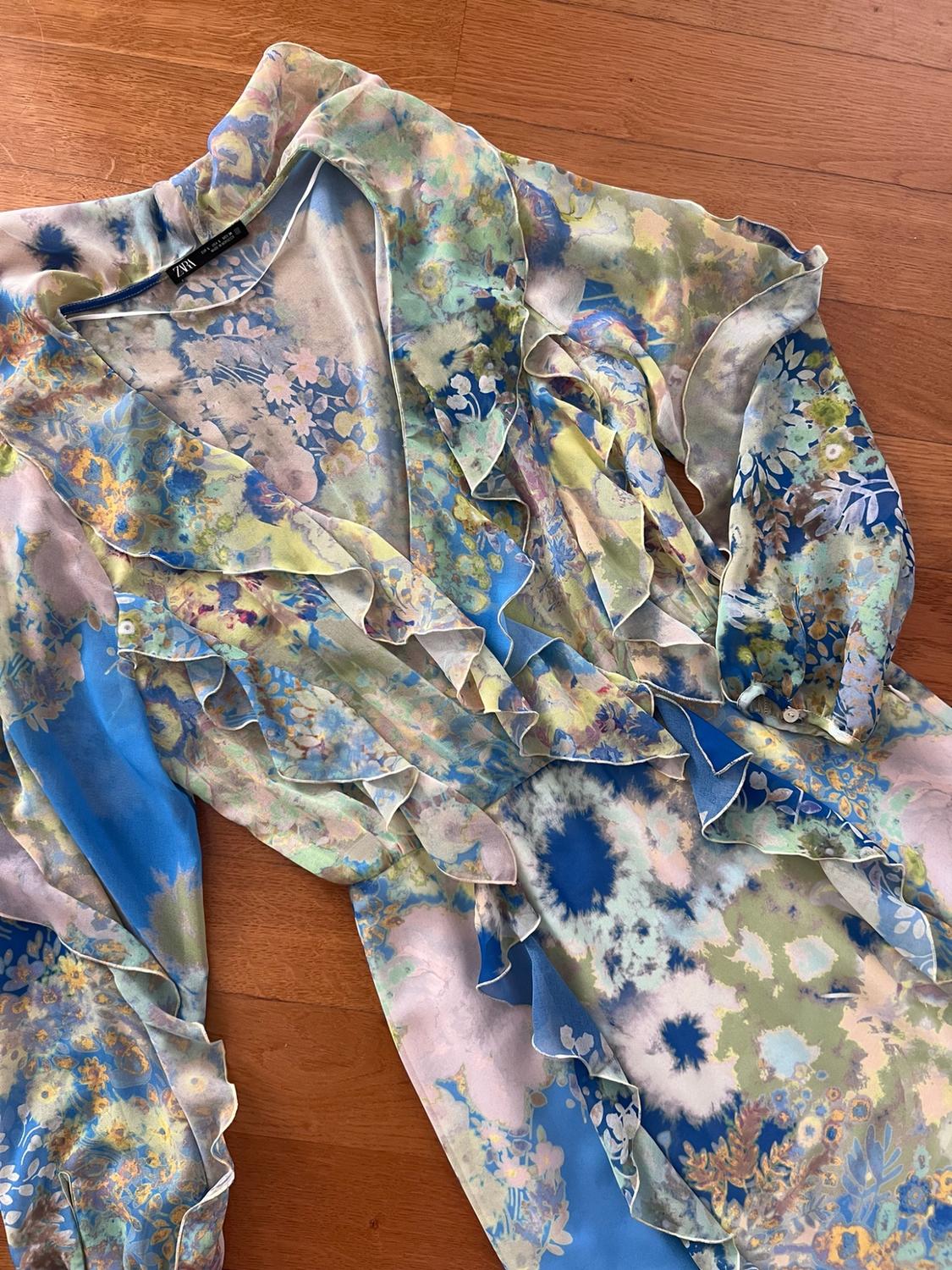 RUFFLED PRINTED DRESS - Image 2