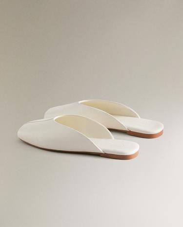 MULES CUIR - Blanc de Zara - Image 7