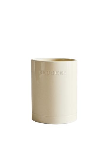 CERAMIC UTENSIL HOLDER - Cream by Zara