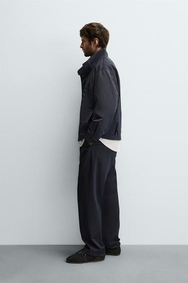 TECHNICAL JACKET WITH CONTRAST LINING - Navy blue by Zara - Image 3