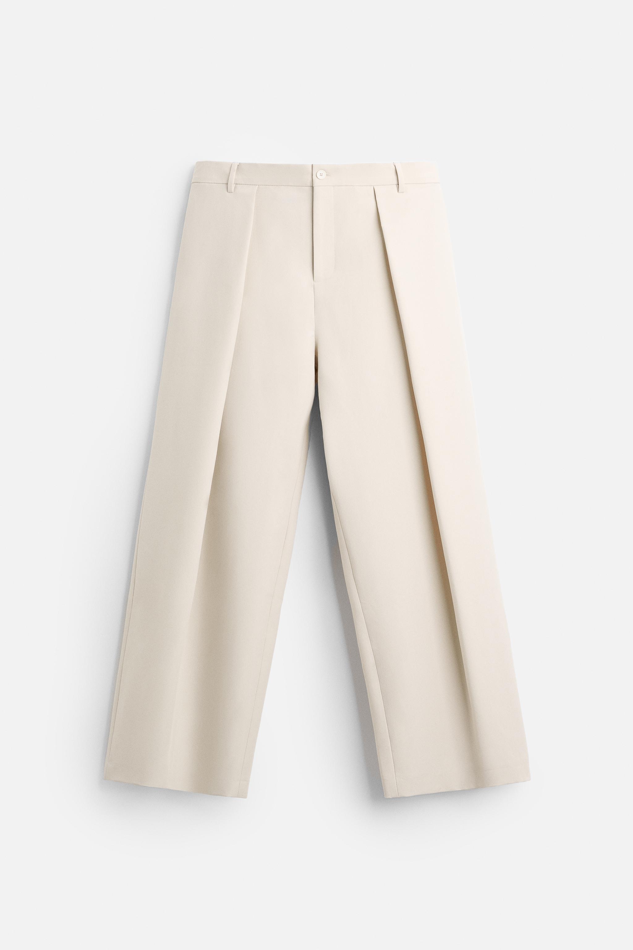 Pleated pants zara online