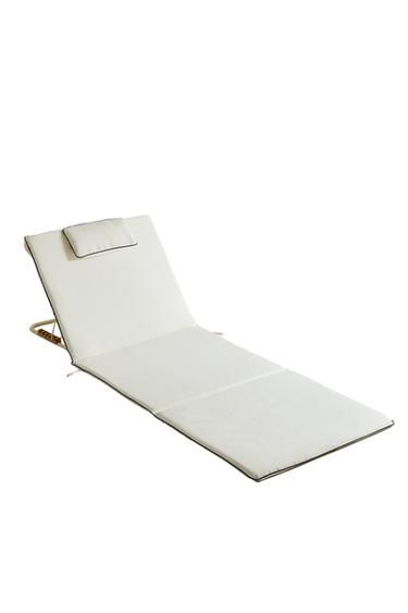 ESPREGUIÇADEIRA DE PRAIA DE SOLO DOBRÁVEL GRANDE - Cru da Zara