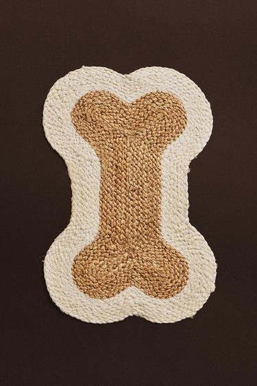 TAPIS JUTE OS ANIMAL DE COMPAGNIE - Beige clair de Zara