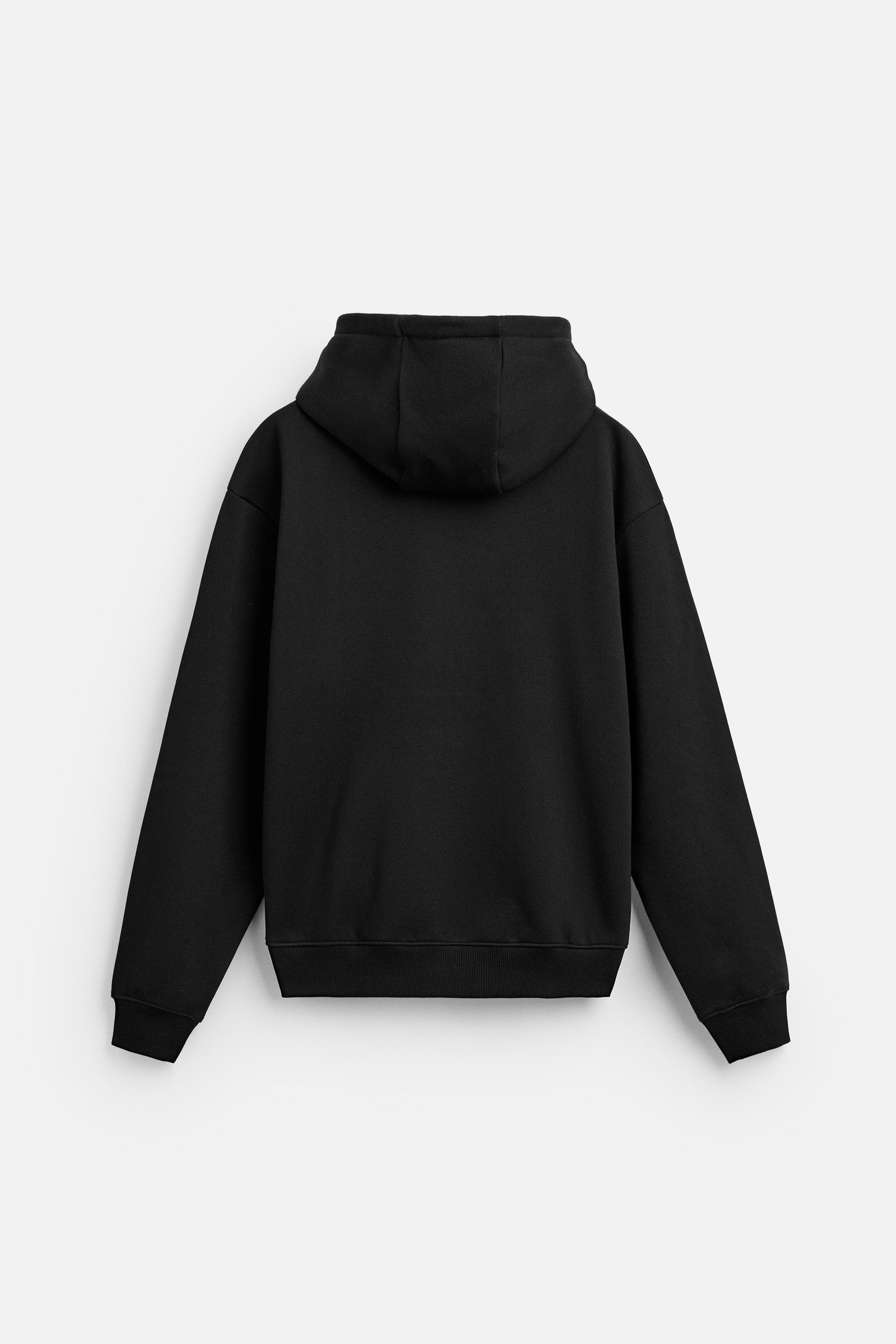 Pink hoodie mens zara best sale