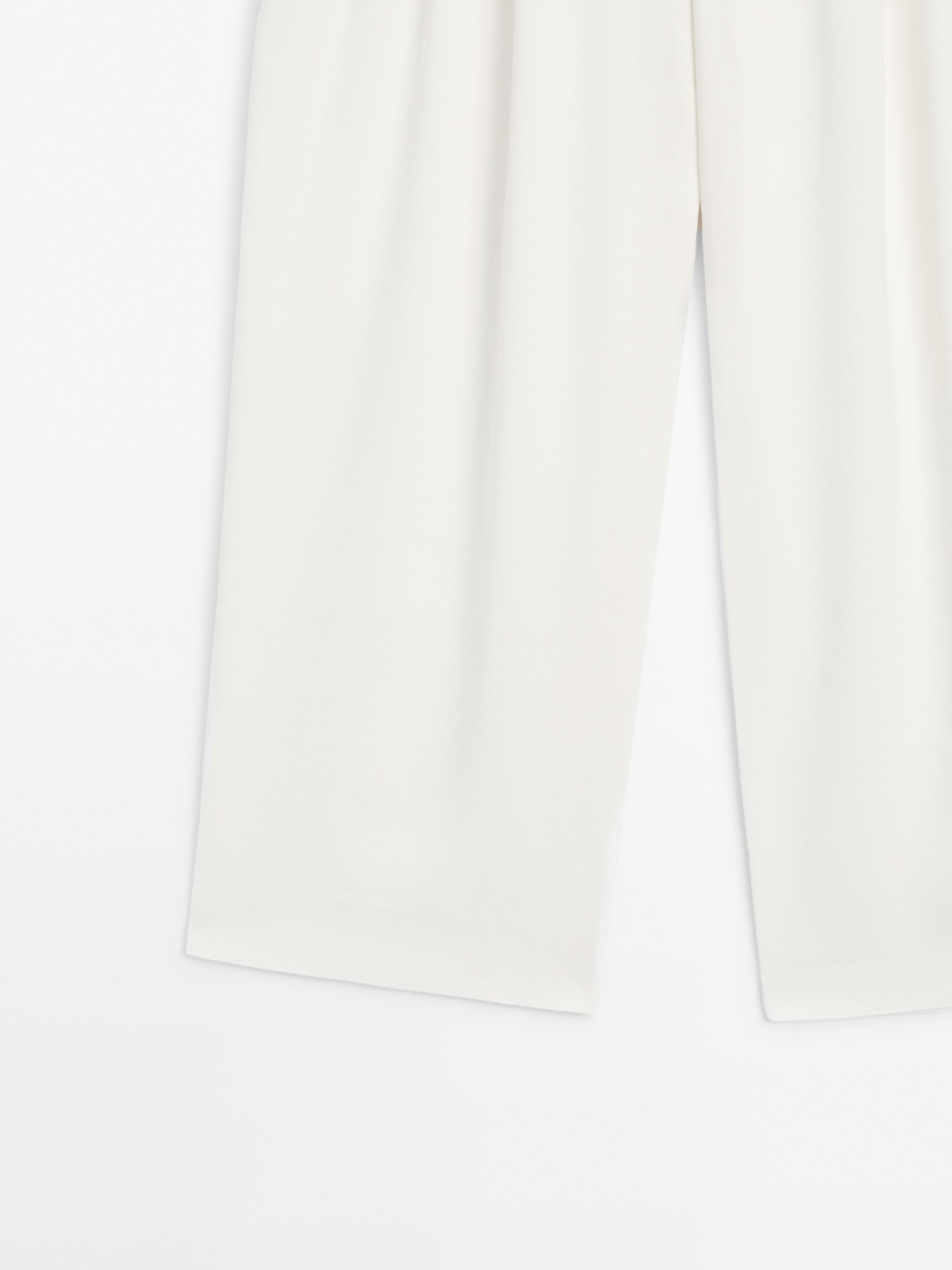 Jupe-culotte à pinces