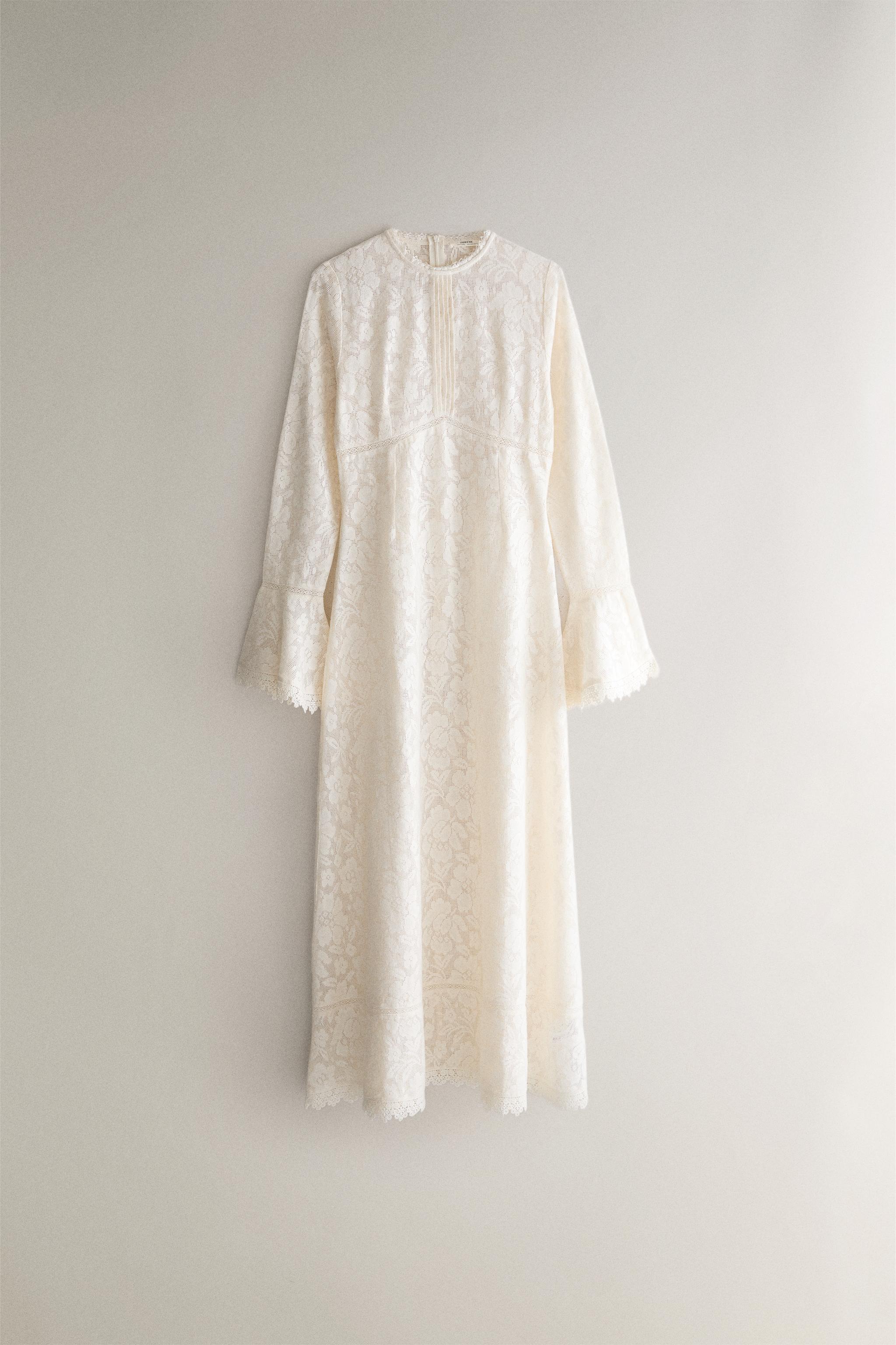 FLORAL LACE COTTON DRESS