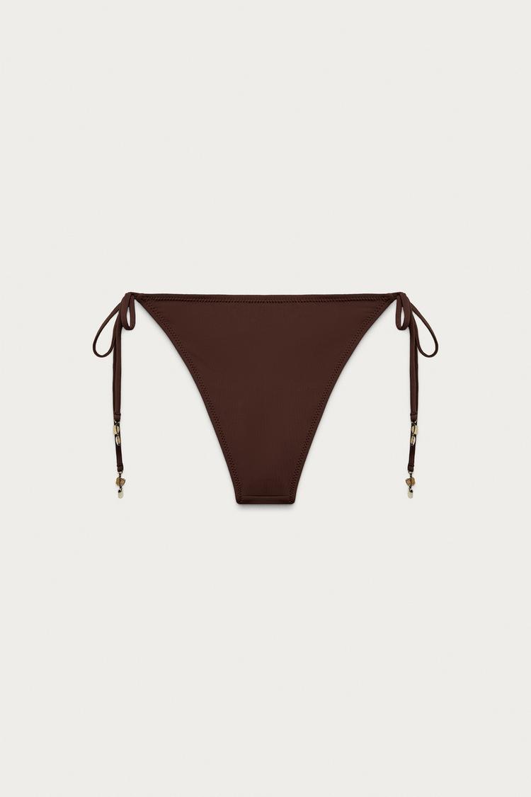 Parte de abajo de bikini con lazo y borde festoneado MARISA BERENSON X ZARA 3