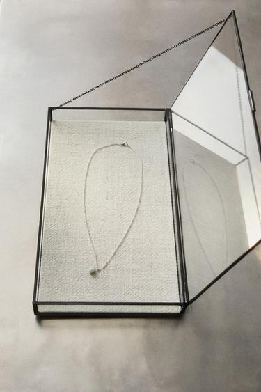 BOÎTE À BIJOUX CONTOUR MÉTAL NOIR - Noir de Zara