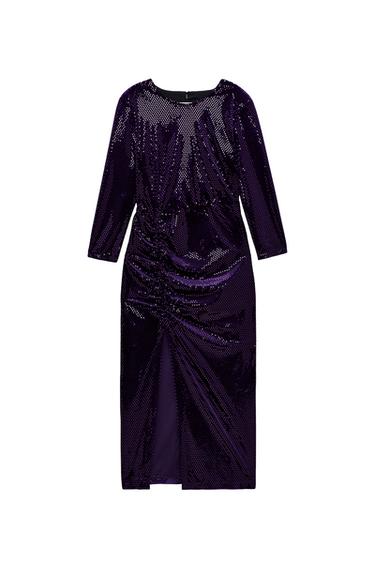 SEQUIN MIDI DRESS