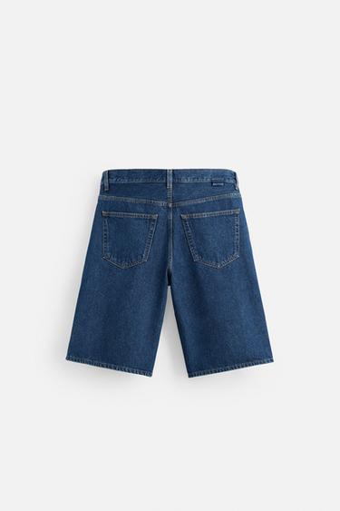 BERMUDA EN DENIM BAGGY FIT - Bleu de Zara - Image 6