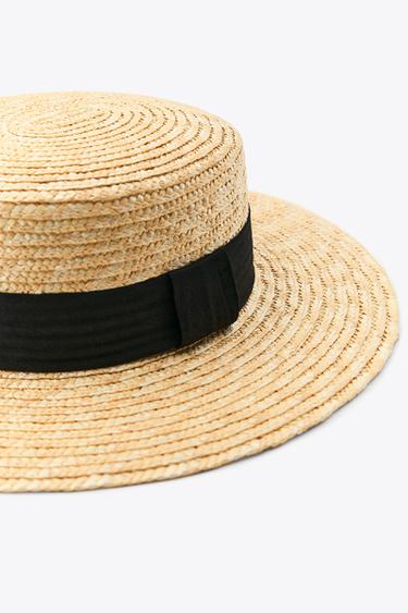 HAT WITH CONTRAST BAND - Light beige by Zara - Image 2