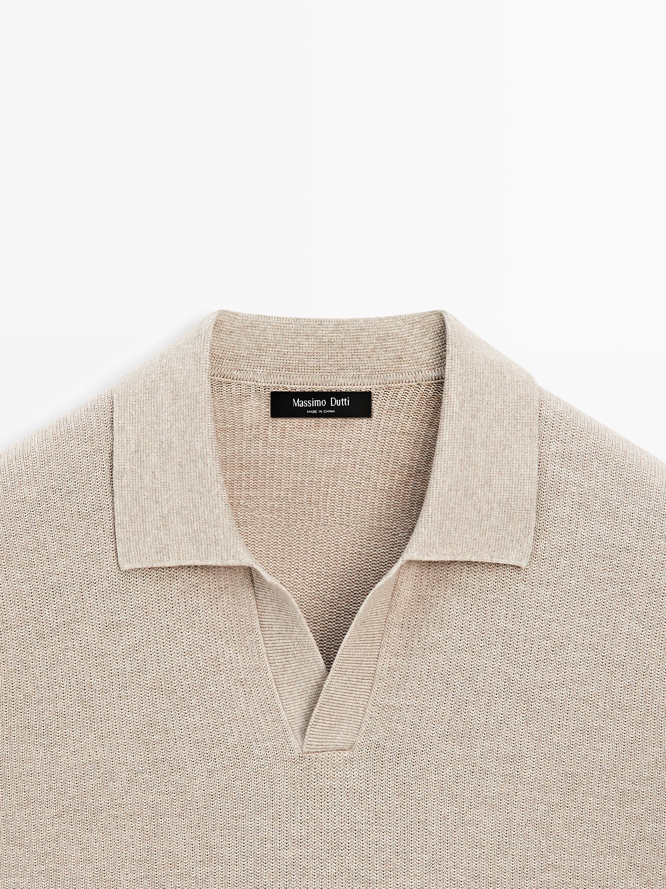 Pull polo maille 100 % coton