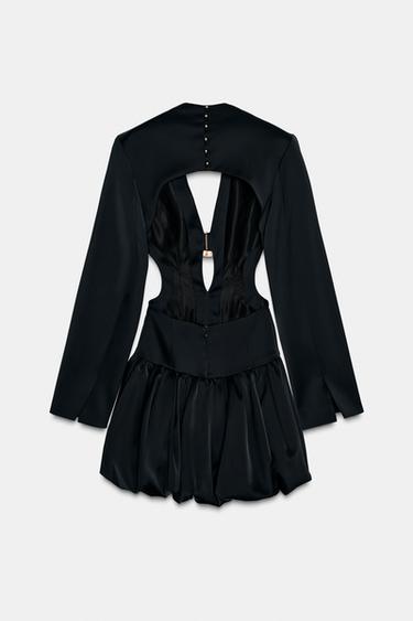 ROBE COURTE EFFET BALLON - Noir de Zara - Image 9