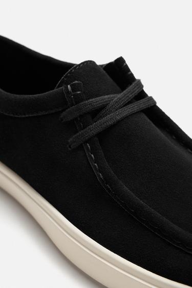 CASUAL LEATHER SHOES - Black by Zara - Image 3