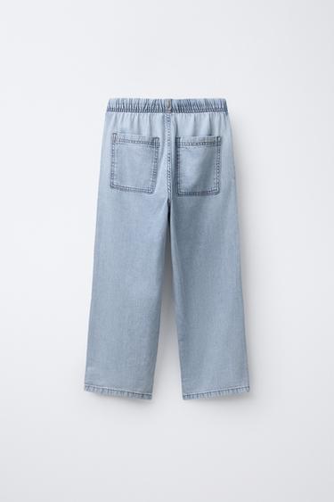 JEAN FLUIDE À JAMBES LARGES - Bleu de Zara - Image 1