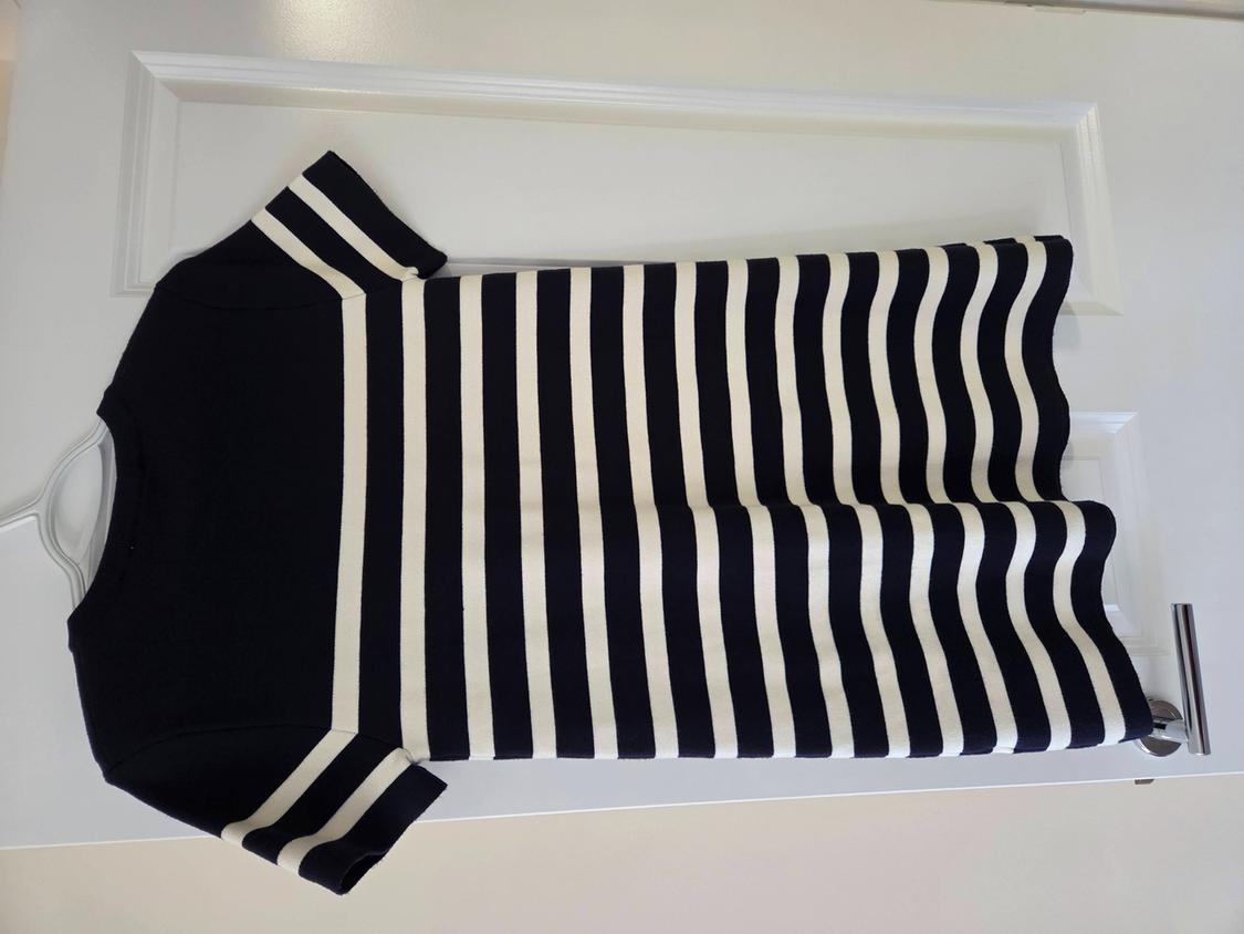 SHORT KNIT STRIPED DRESS - Image 2
